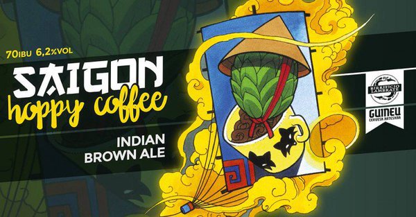 Saigon Hoppy Coffee etichetta
