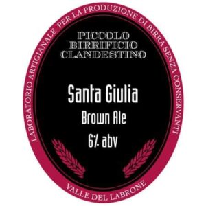 santa giulia clandestino etichetta